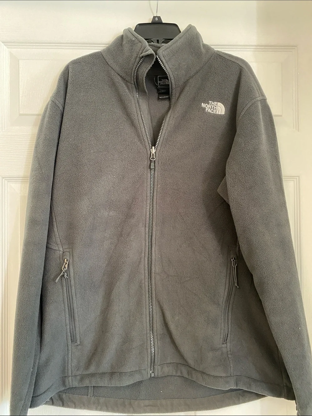 The North Face Gray Lightweight Full-Zip Fleece Jacket